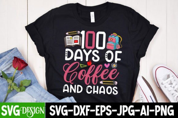 100 Days of Coffee and Chaos SVG Design