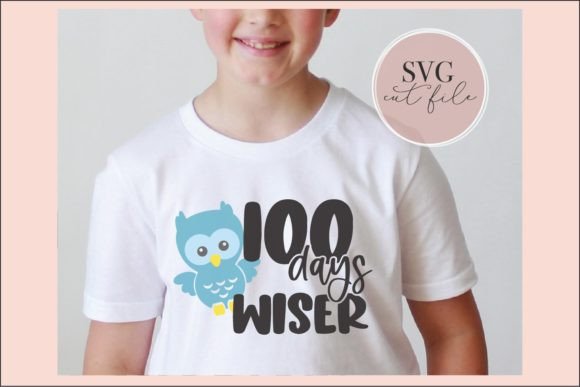 100 Days Wiser Boy SVG