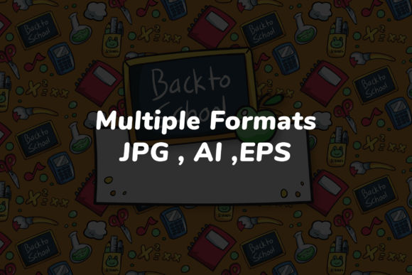 Back School Seamless Pattern