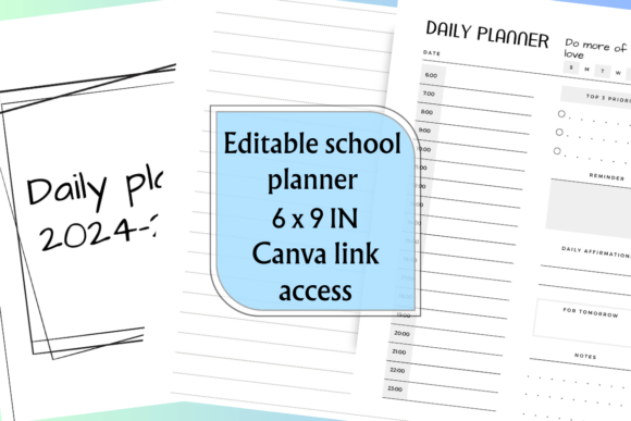 Editable School Planner 2024-2025