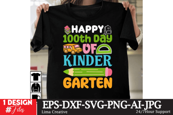Happy 100th Day of Kinder Garten: A Digital Design Resource for Educators and Crafters
