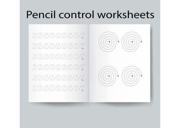 KIDS Preschool Pencil Control Worksheet