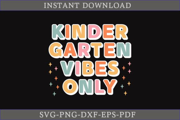 Kindergarten Vibes Only Retro T-shirt