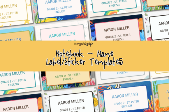 Notebook Name Label Sticker5: A Practical Choice for Back-to-School Organization