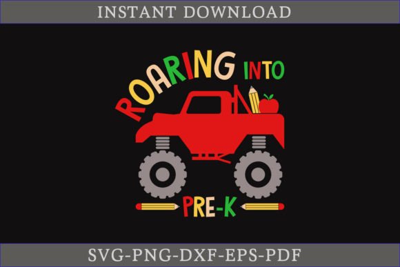 Roaring into Pre-k SVG Cut File